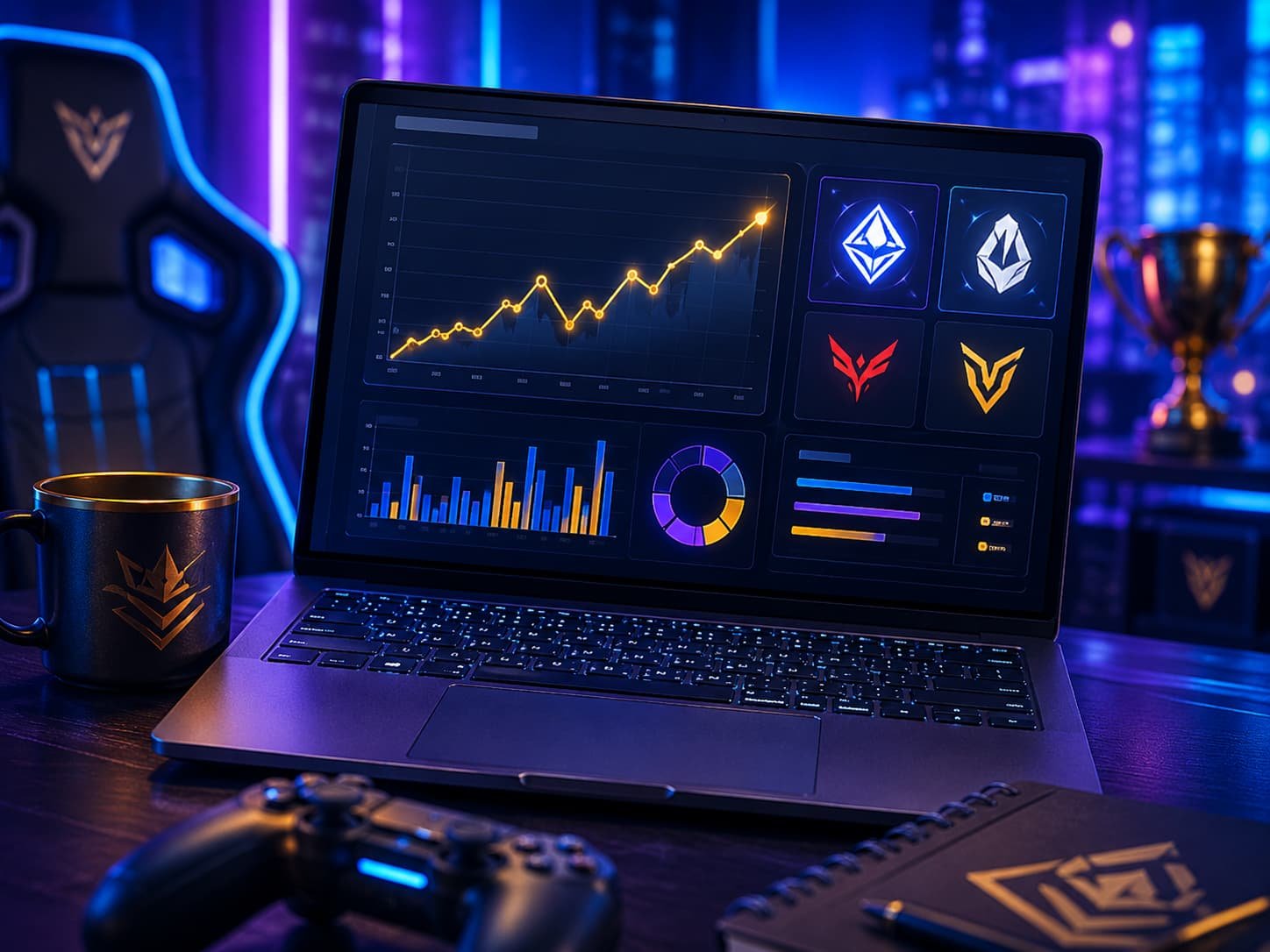 Illustration de la leçon sur les revenus, sponsors et contrats dans le gaming